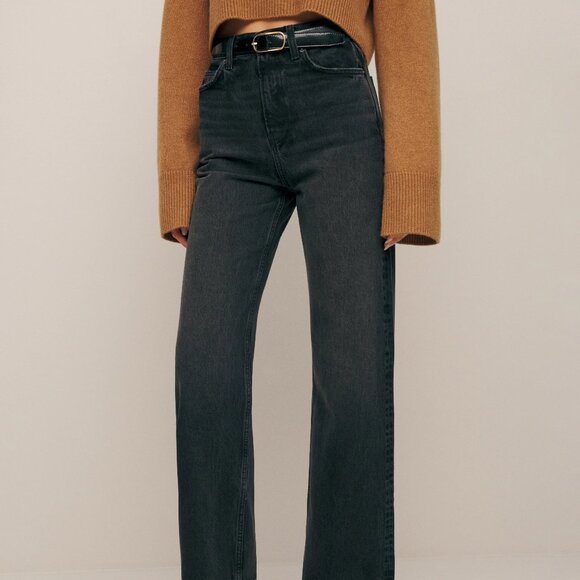 Reformation Wilder high rise cropped wide Jean in Trinity - Picture 1 of 1